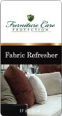 A picture of some furniture with the words fabric refresher.