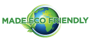 A green earth with leaves and the words " eco friendly ".